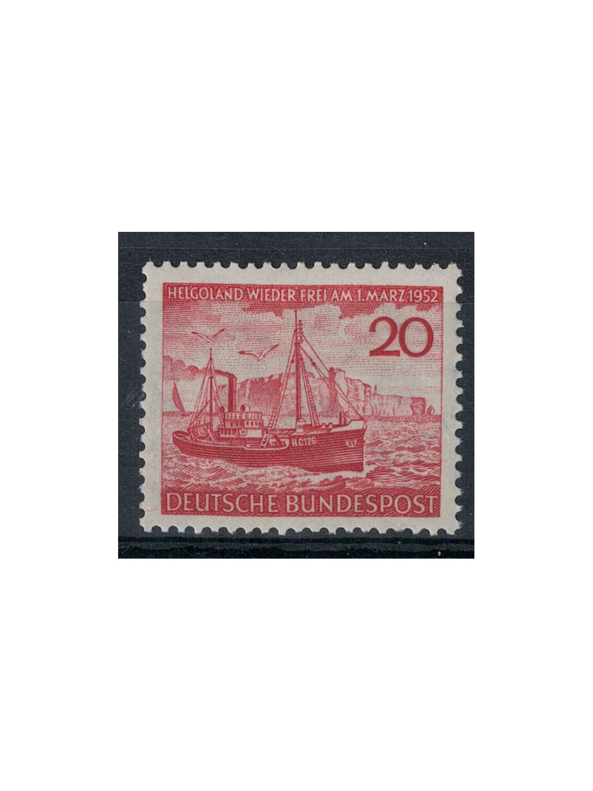 GERMANY FRG 1952 Return of Heligoland to Germany MNH**