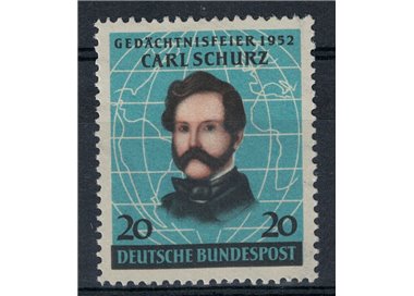 GERMANIA BRD 1952 Carl Schurz 1v MNH**