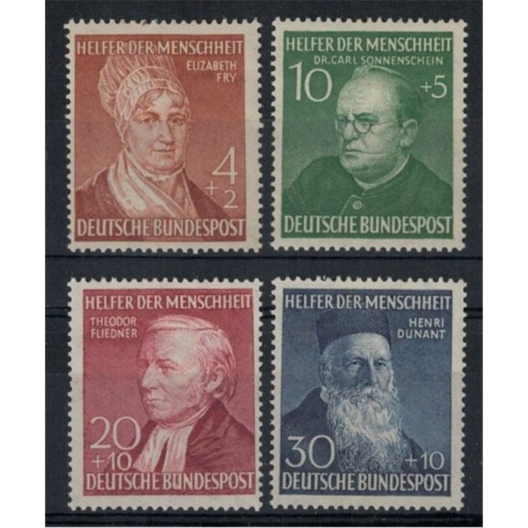 GERMANY BRD 1952 Charity 4v MNH**