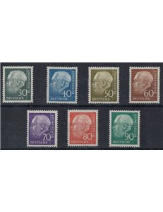 GERMANY FRG 1956-57 Theodor Heuss 7v MNH**