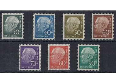 GERMANY FRG 1956-57 Theodor Heuss 7v MNH**
