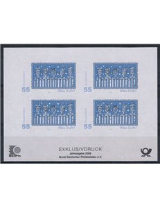 GERMANY FRG 2008 Greeting cards - Monochrome proof, imperforated