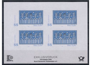 GERMANIA BRD 2008 F.lli per saluti - Prova monocromatica non dentellata