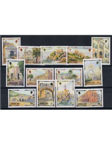 GIBRALTAR 1993 Architectural heritage 13v MNH**
