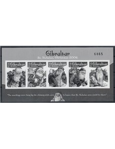 GIBILTERRA 2006 Natale - Prova in bianco e nero numerata MNH**