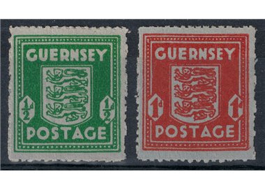 GUERNSEY 1942 OCC. TEDESCA Stemma dell'isola 2v MNH**