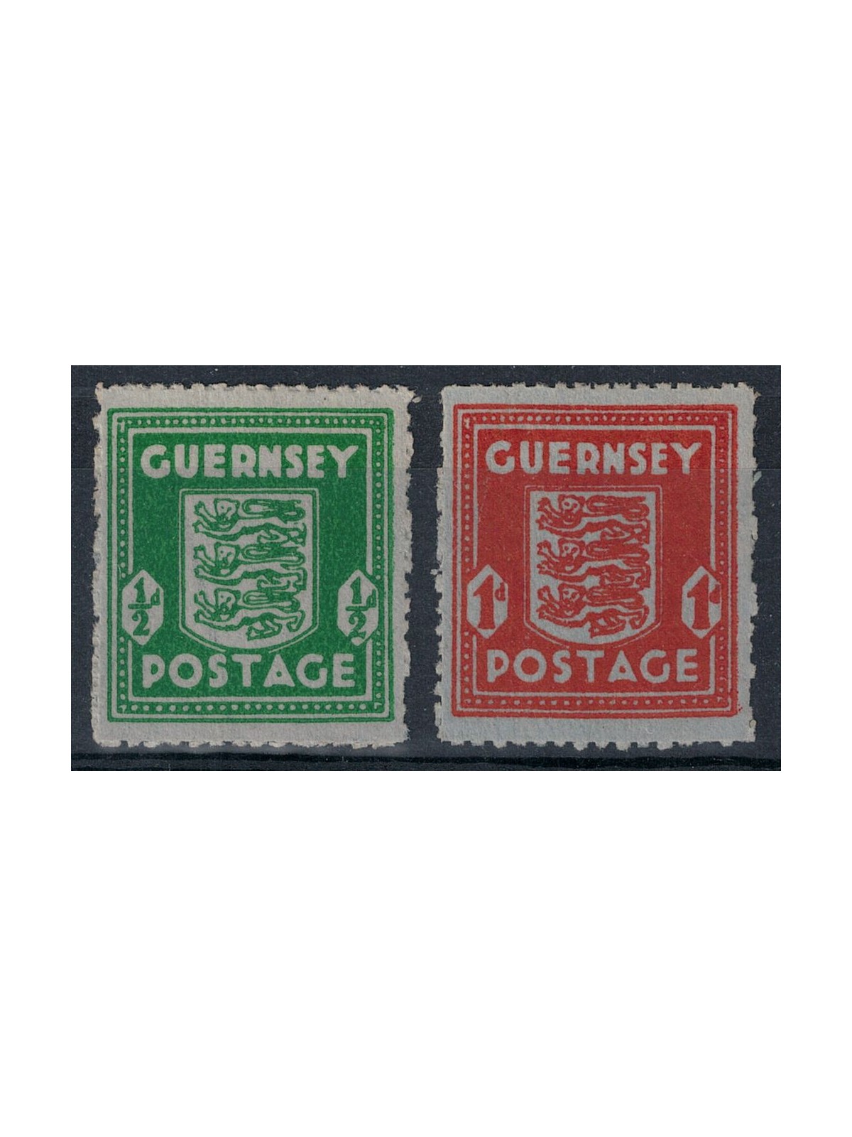 GUERNSEY 1942 OCC. TEDESCA Stemma dell'isola 2v MNH**