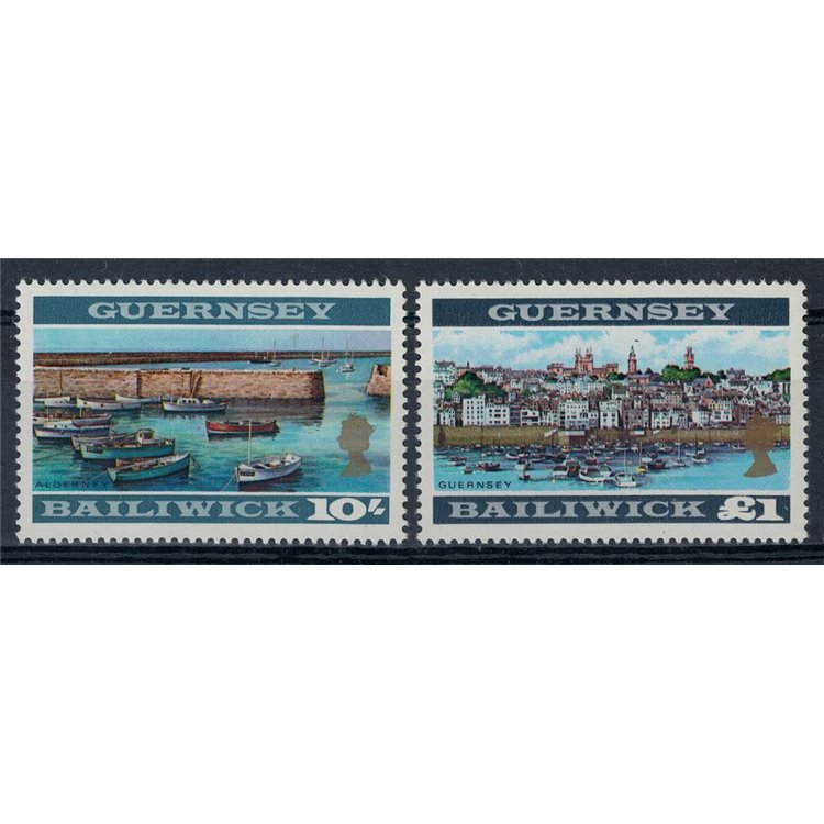 GUERNSEY 1969 Ordinary series (perforation 13¼ x 13) 2v MNH**