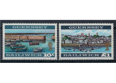GUERNSEY 1969 Serie Ordinaria (dent. 13¼ x 13) 2v MNH**