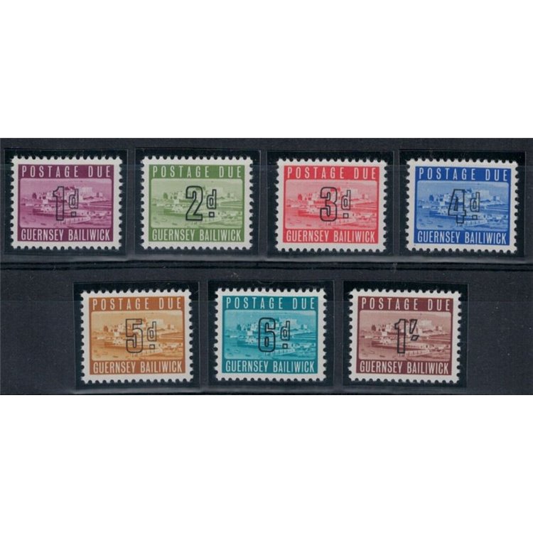 GUERNSEY 1969 Tax stamp 7v MNH**