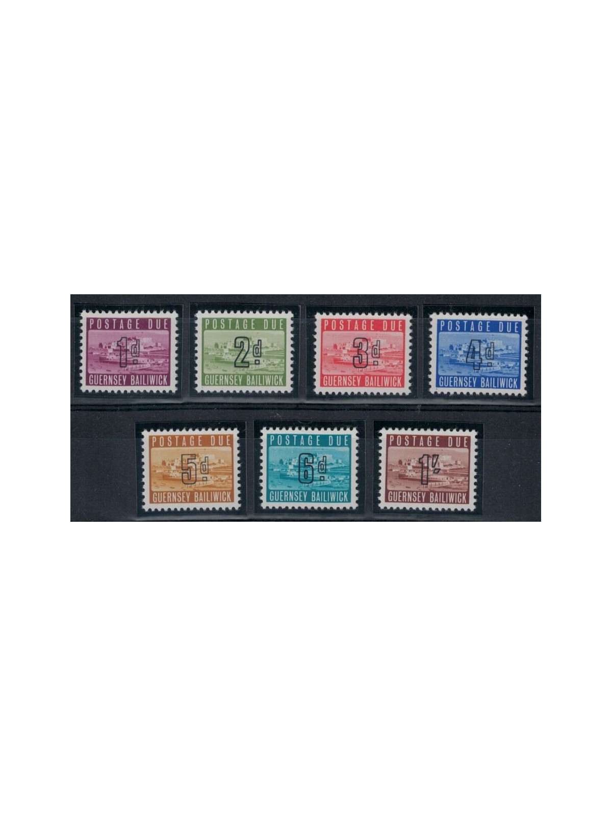 GUERNSEY 1969 Segnatasse 7v MNH**