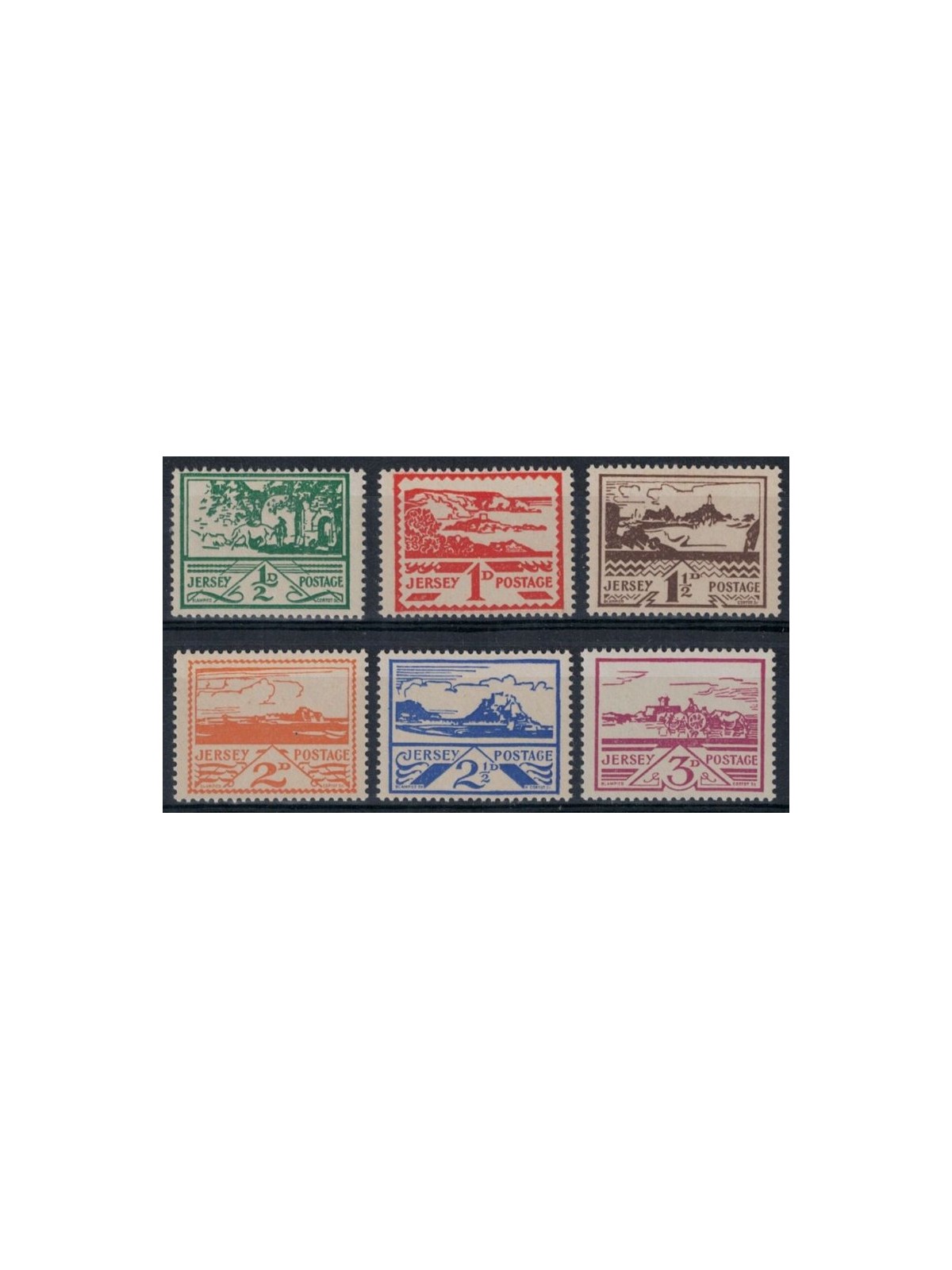 JERSEY 1943 OCC. TEDESCA Vedute 6v MNH**