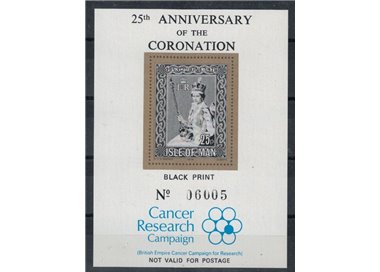 MAN 1978 Silver Jubilee, Trial in black and gold MNH**