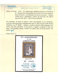 MAN 1978 Silver Jubilee, Prova in nero e oro MNH**