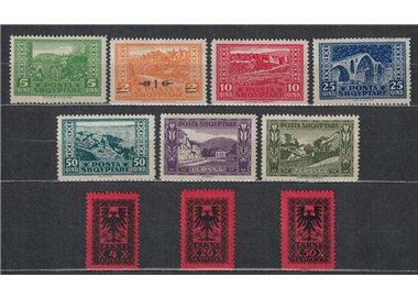 ALBANIA 1922 Official commemorative booklet of the Albanian postal service 10v MNH**
