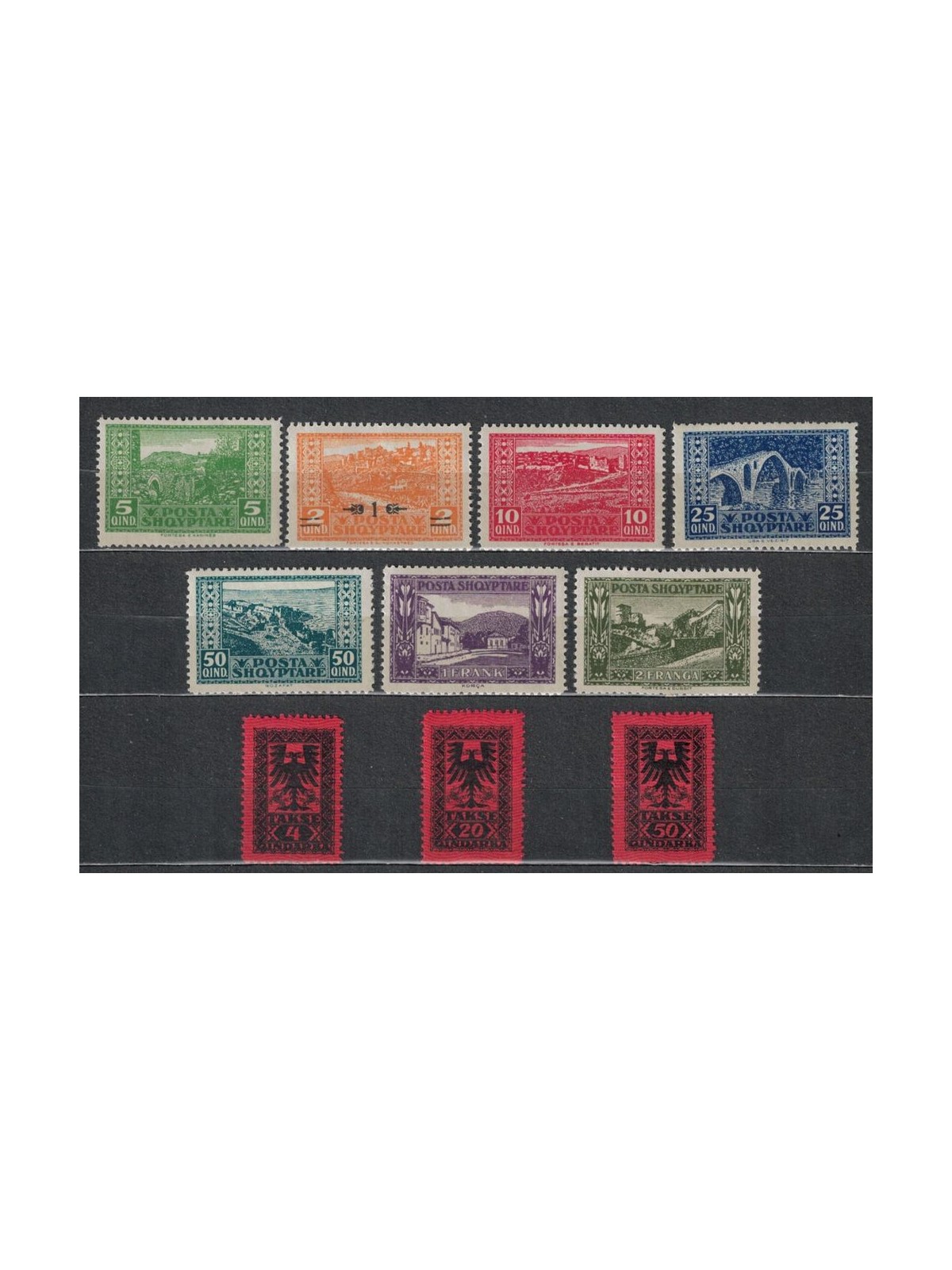 ALBANIA 1922 Libretto ufficiale omaggio delle poste albanesi 10v MNH**