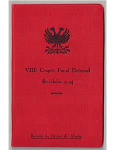 ALBANIA 1922 Libretto ufficiale omaggio delle poste albanesi 10v MNH**