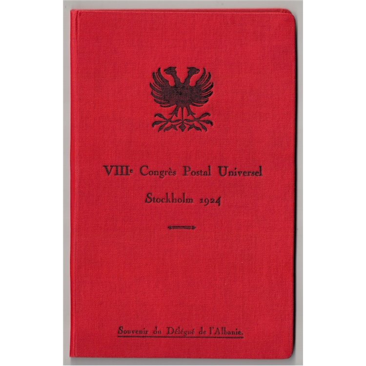 ALBANIA 1922 Libretto ufficiale omaggio delle poste albanesi 10v MNH**