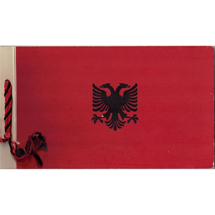 ALBANIA 1925 Libretto ufficiale omaggio delle poste albanesi 11v MNH**