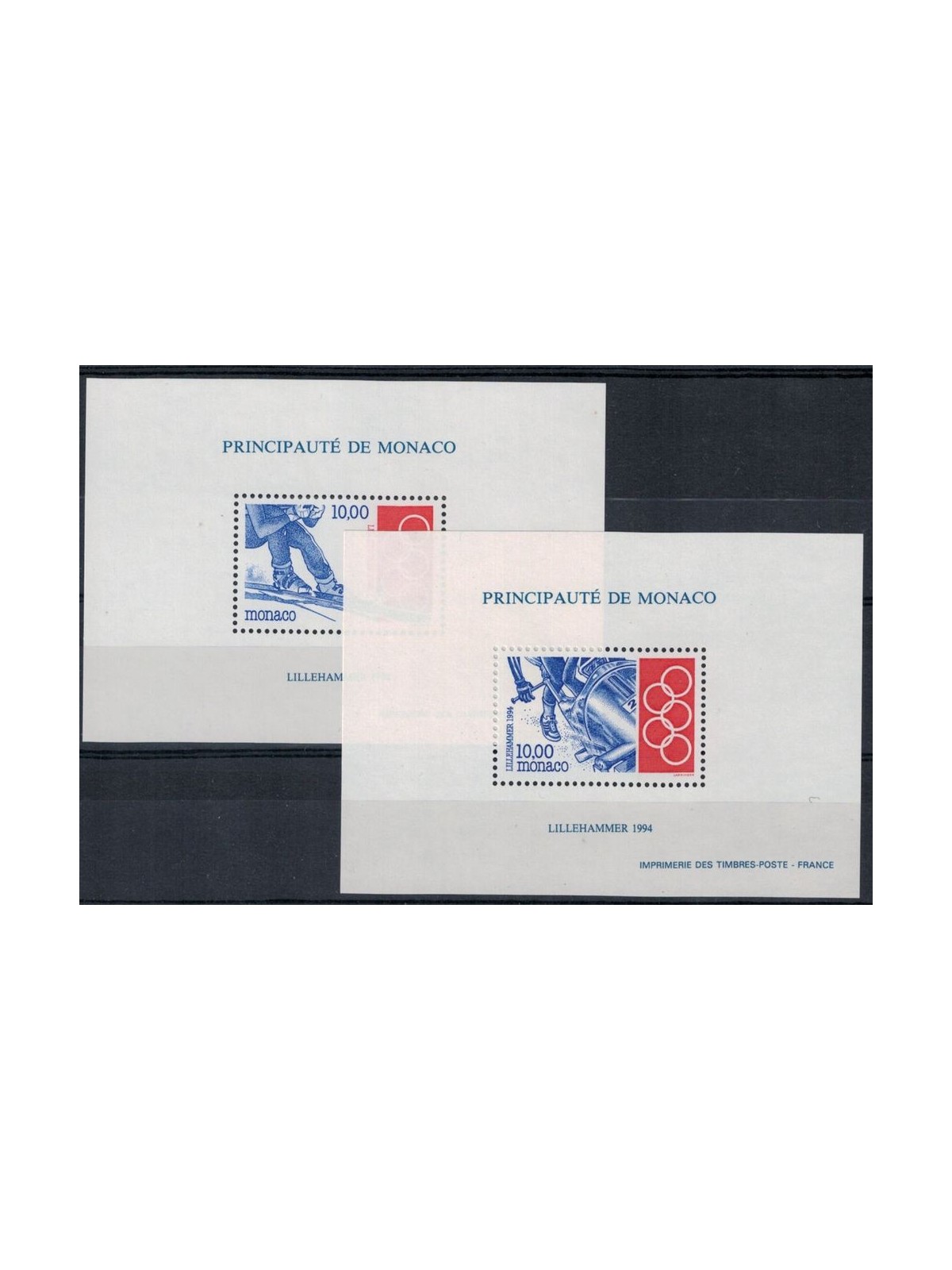 MONACO 1994 Giochi Olimpici Lillehammer 2 BF MNH**