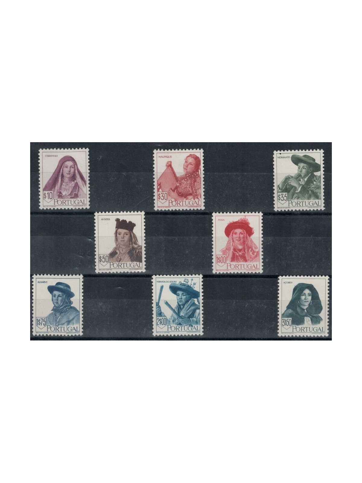 PORTOGALLO 1947 Costumi regionali 8v MNH**