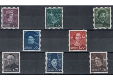 PORTUGAL 1949 Aviz dynasty 8v MNH**