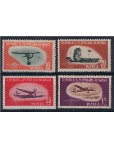 ROMANIA 1953 Aviazione sportiva 4v MH*