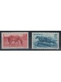 GERMANIA SARRE 1949 Giornata del cavallo 2v MNH**
