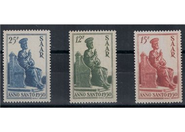 GERMANY SARRE 1950 Holy Year 3v MNH**