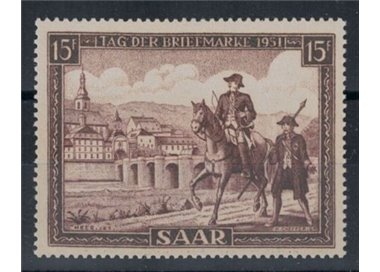 GERMANY SARRE 1951 Stamp Day 1v MNH**