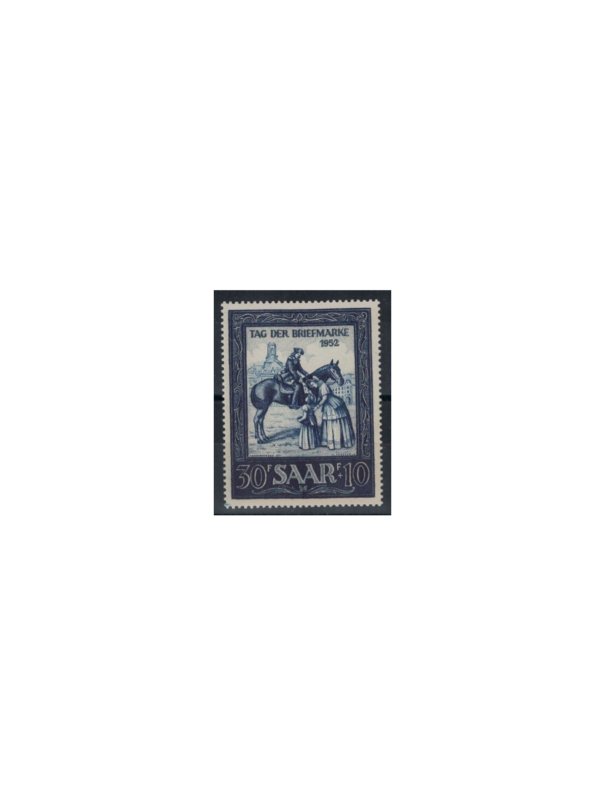 GERMANY SARRE 1952 Stamp Day MNH**