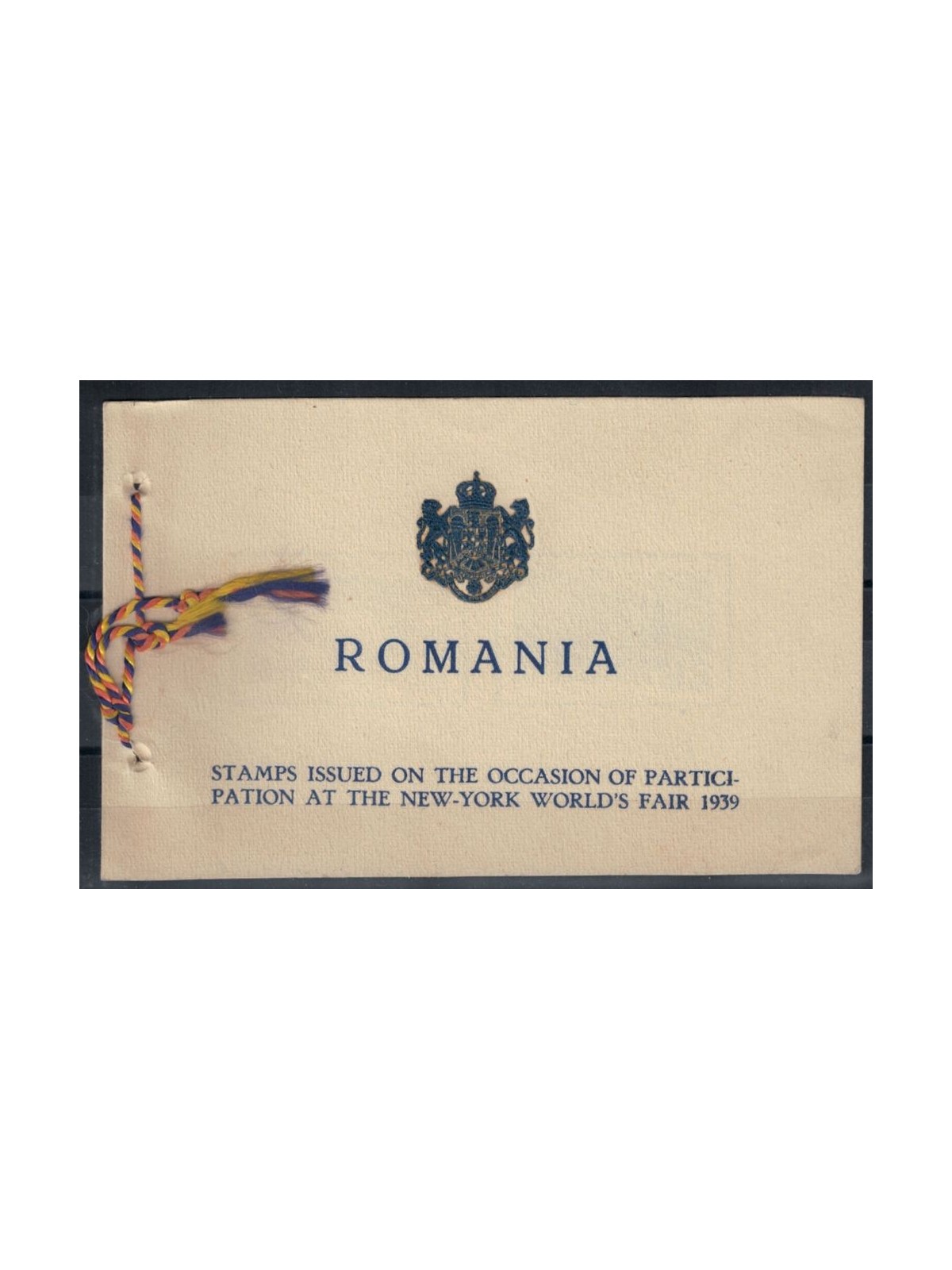 ROMANIA 1939 Libretto ufficiale Expo di New York