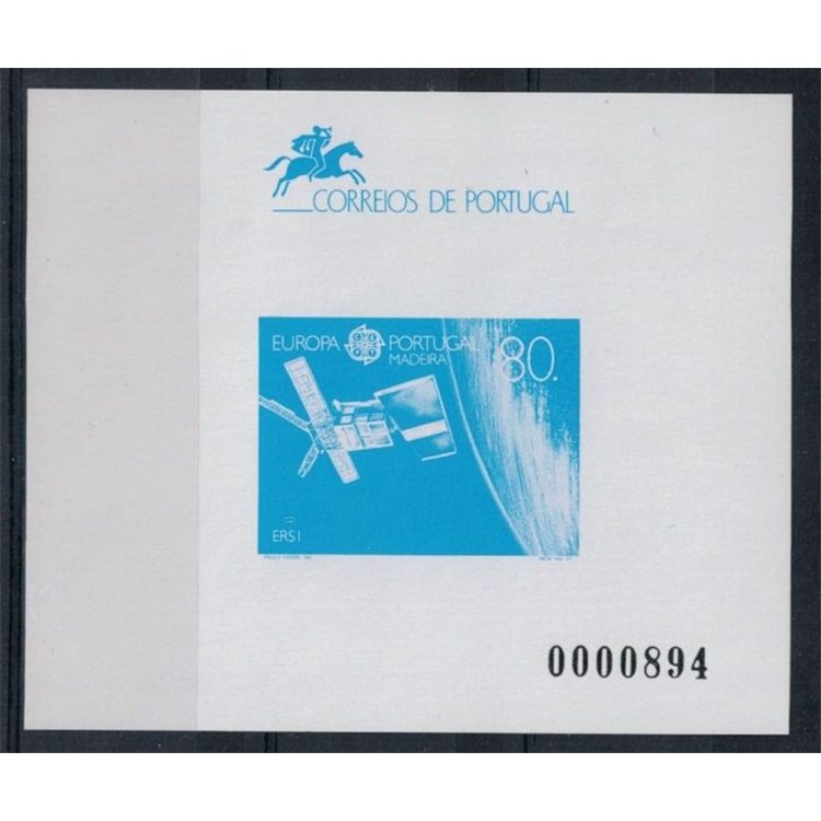 MADERA 1991 Europa 1 Foglietto speciale numerato MNH**
