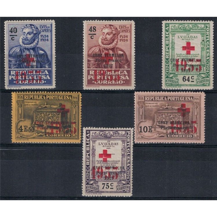 PORTOGALLO 1932 Croce Rossa, F.lli di franchigia 6v MNH**