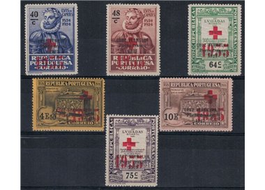 PORTOGALLO 1932 Croce Rossa, F.lli di franchigia 6v MNH**