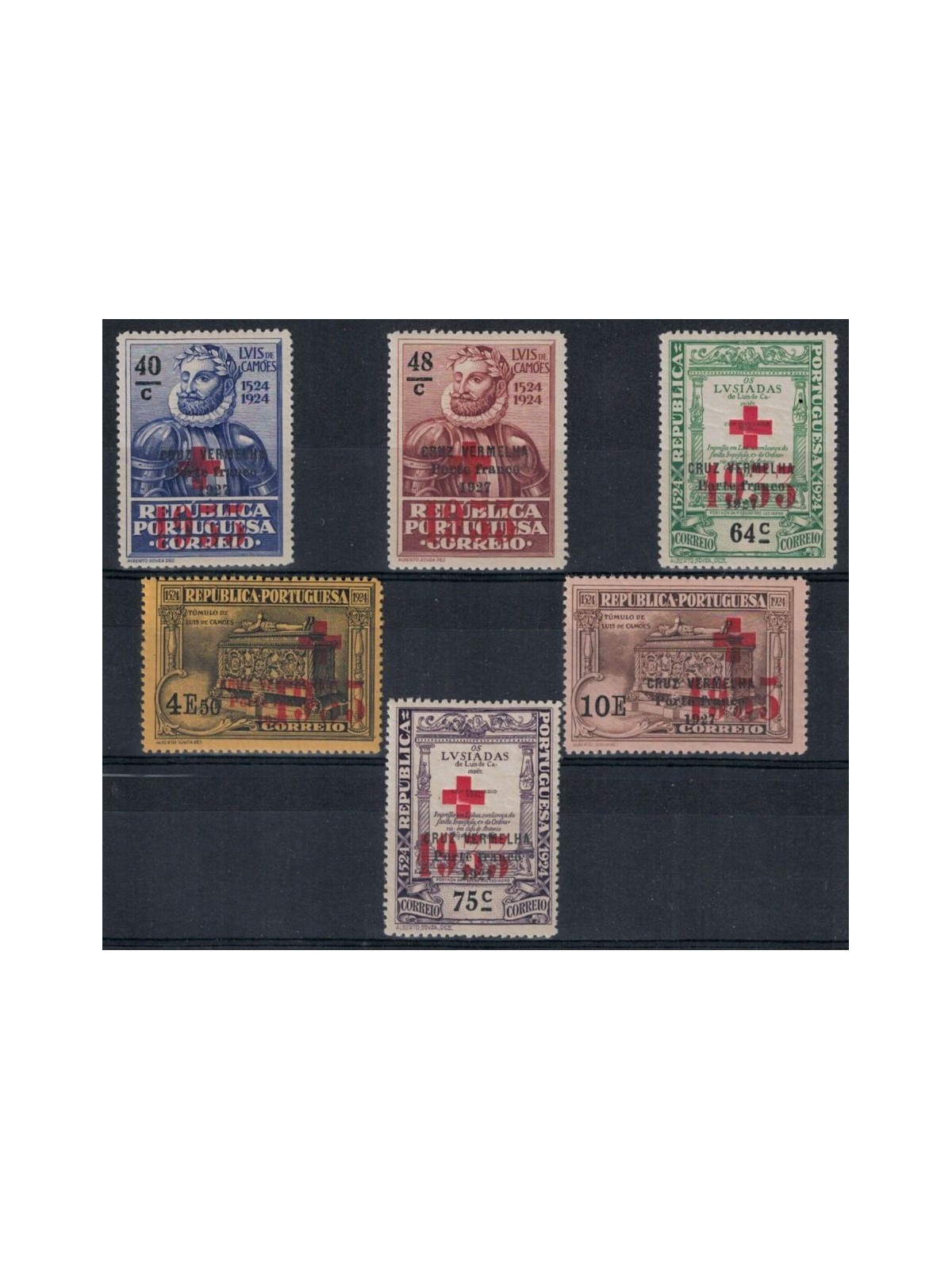 PORTUGAL 1932 Red Cross, F.lli di franchigia 6v MNH**