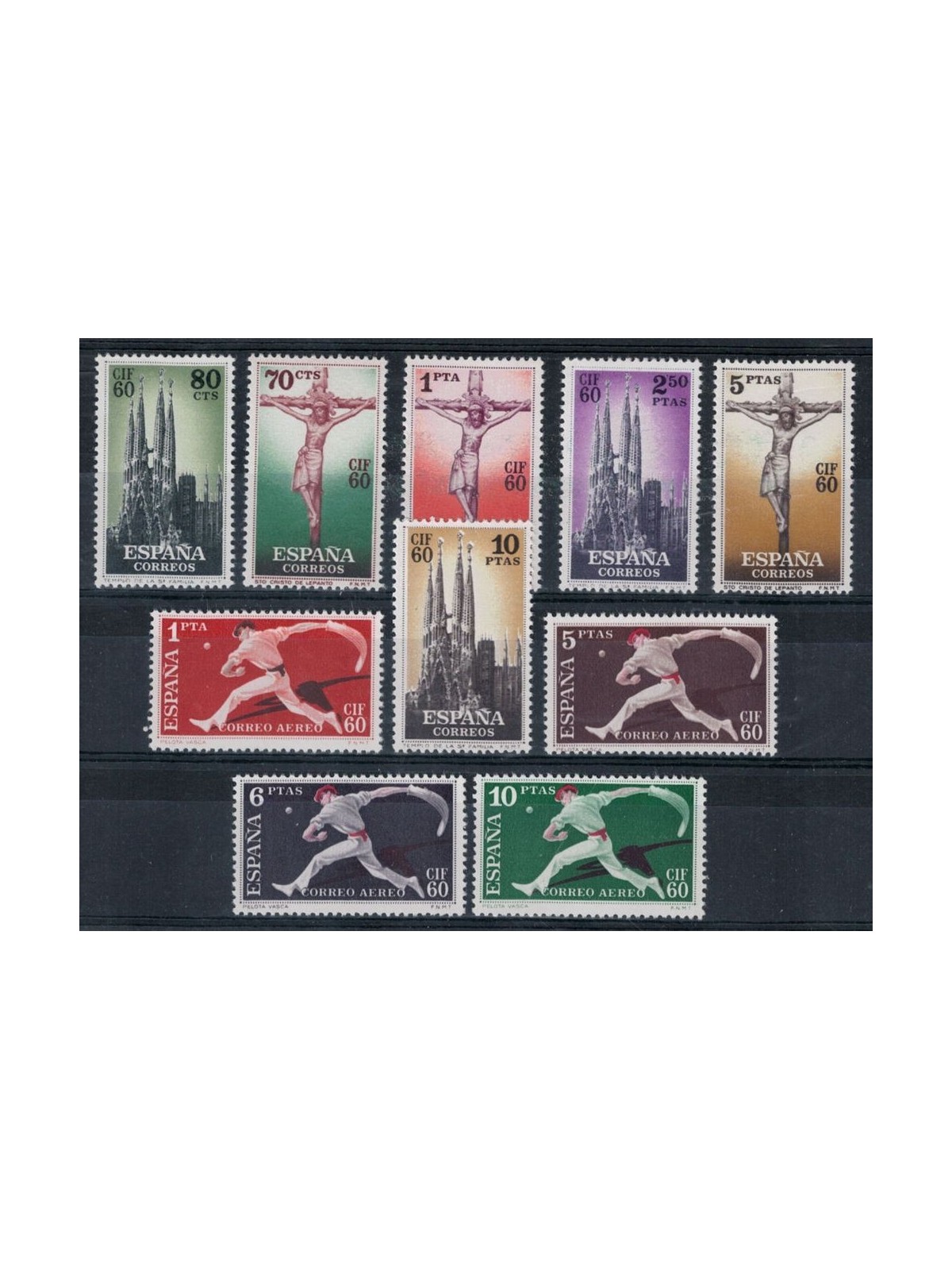 SPAIN 1960 Philatelic Congress 10v MNH**