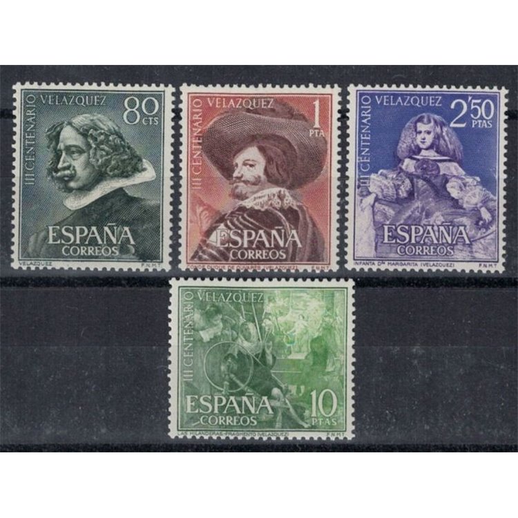 SPAGNA 1961 Centenario Velasquez 4v MNH**