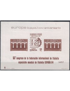 SPAIN 1984 Europe - Official trial sheet MNH**