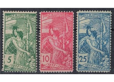 SWITZERLAND 1900 Universal Postal Union 3v MNH**