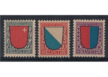SWITZERLAND 1920 Pro juventute 3v MNH**