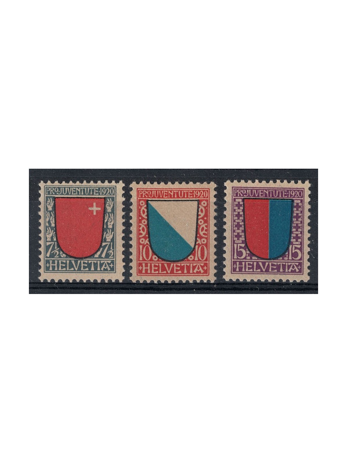 SWITZERLAND 1920 Pro juventute 3v MNH**