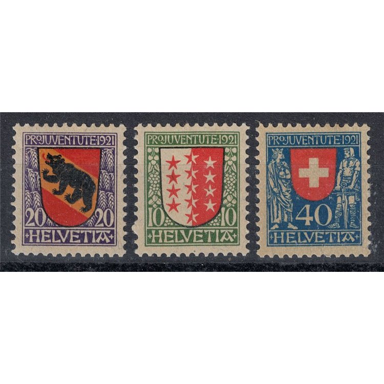 SWITZERLAND 1921 Pro juventute 3v MNH**