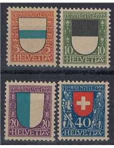SVIZZERA 1922 Pro juventute 4v MNH**