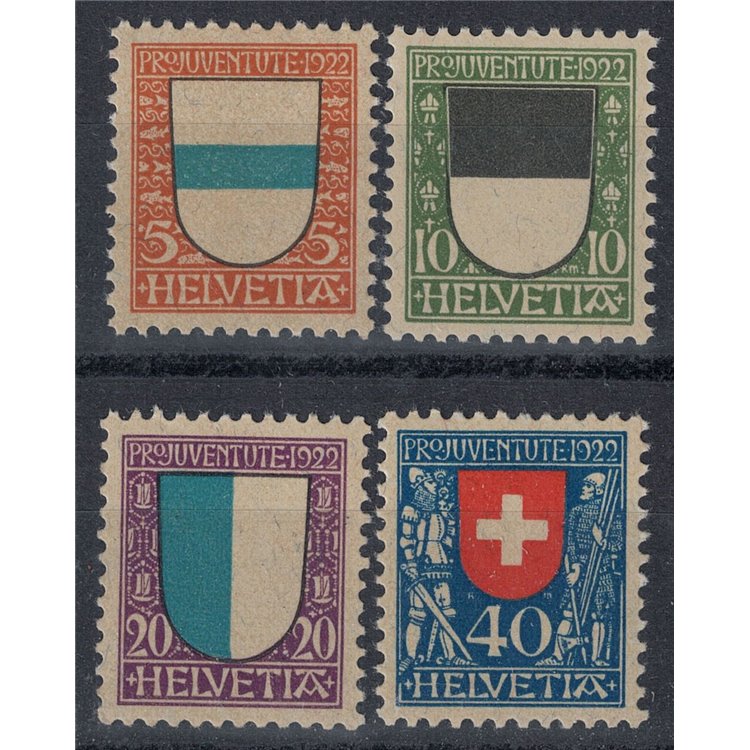 SWITZERLAND 1922 Pro Juventute 4v MNH**