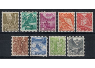 SVIZZERA 1936 Vedute 9v MNH**