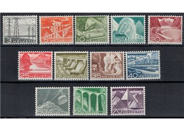 SVIZZERA 1949 Tecnica e paesaggi 12v MNH**