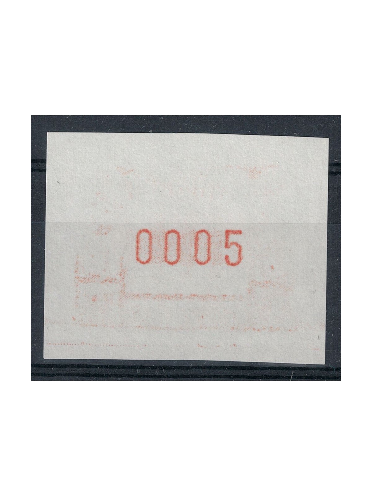 SVIZZERA 1993 Automatici, Varietà 5c con stampa evanescente MNH**