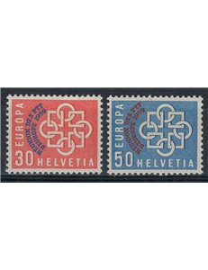 SVIZZERA 1959 Amministrazioni postali europee 2v MNH**