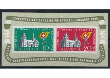 SWITZERLAND 1955 Lausanne Philatelic Exhibition 1 s/s MNH**